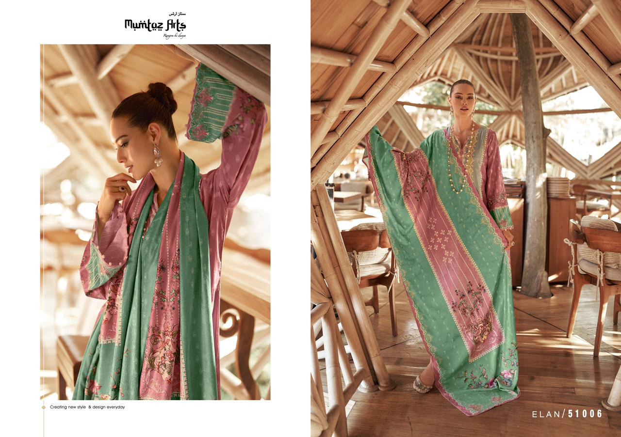 Mumtaz Elan Pashmina Velvet Winter Wear Dress Material
